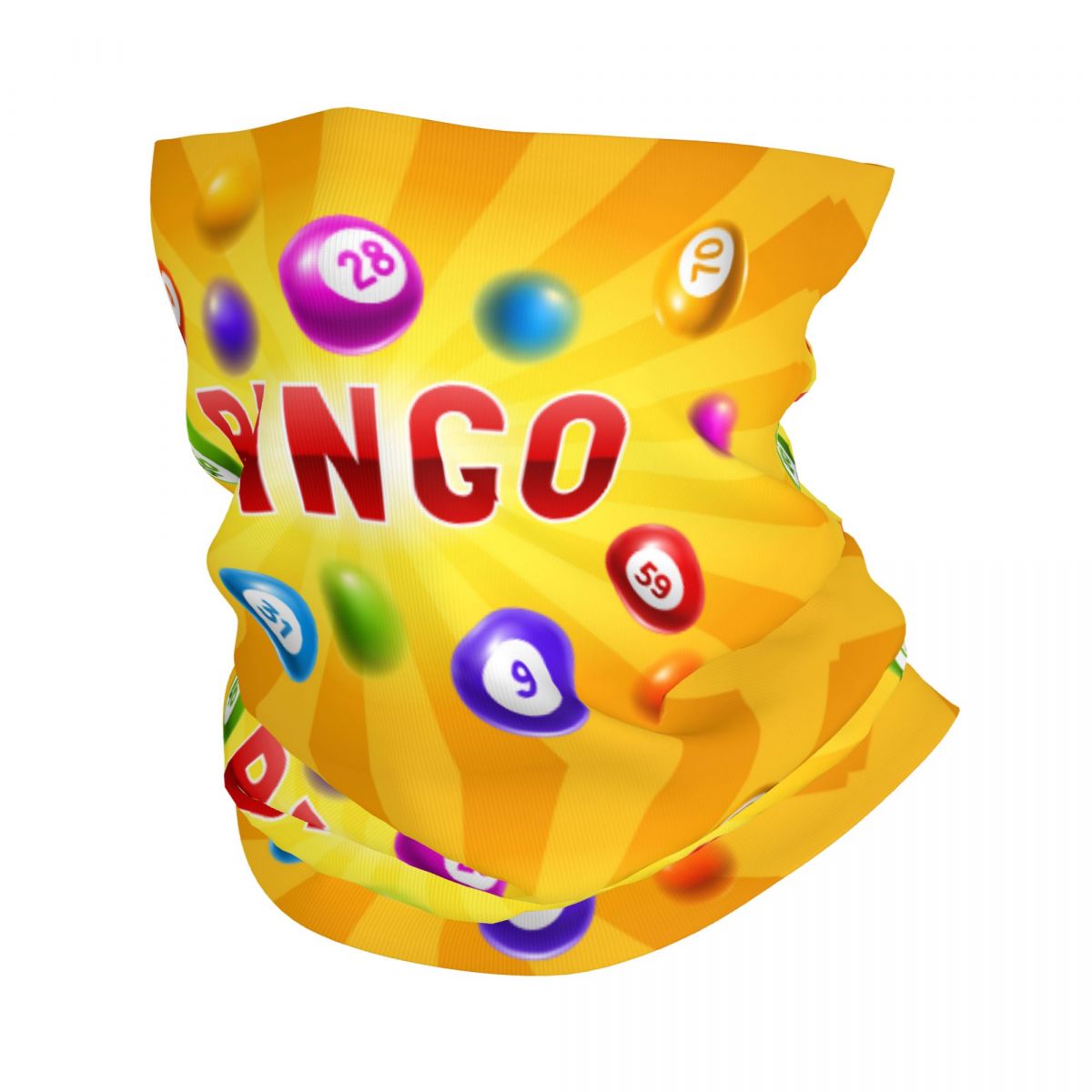 Neck Gaiter Face Cover - Özel Tasarım Bingo Desenli Bandana Boyunluk