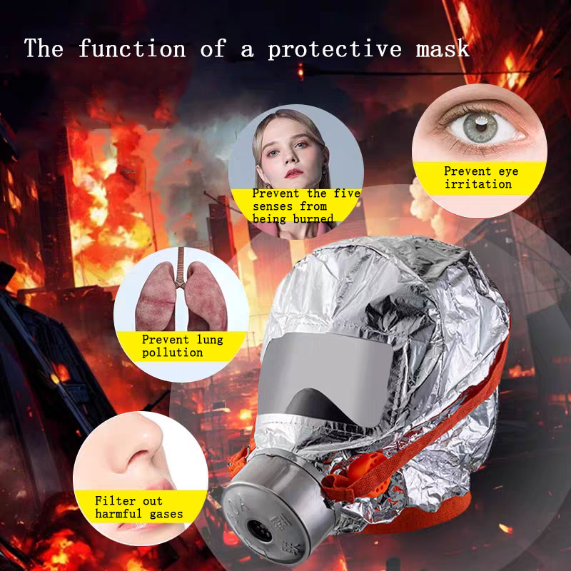 Kn95 Respirator Mask - Güvenlik Yangın Kendi Kendine Kurtarma Solunum