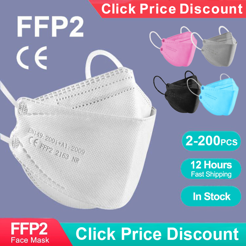 Disposable Surgical Mask - Yetişkin Balık Şeklinde Sertifikalı KN95 FFP2