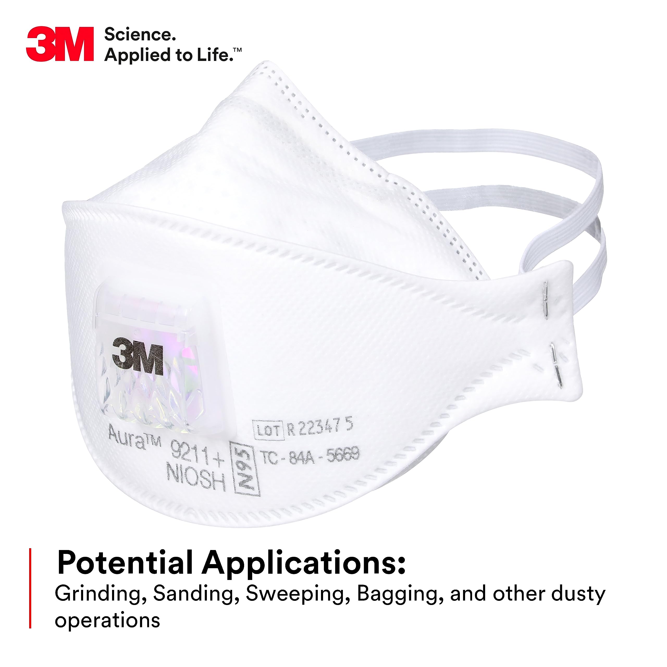 Kn95 Respirator Mask - 3M Aura 9211+ Partikül Maskesi N95