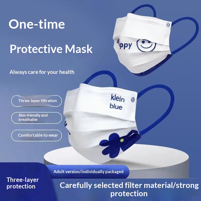 Disposable Mask Blue - Yüksek kaliteli Klein mavisi tek kullanımlık