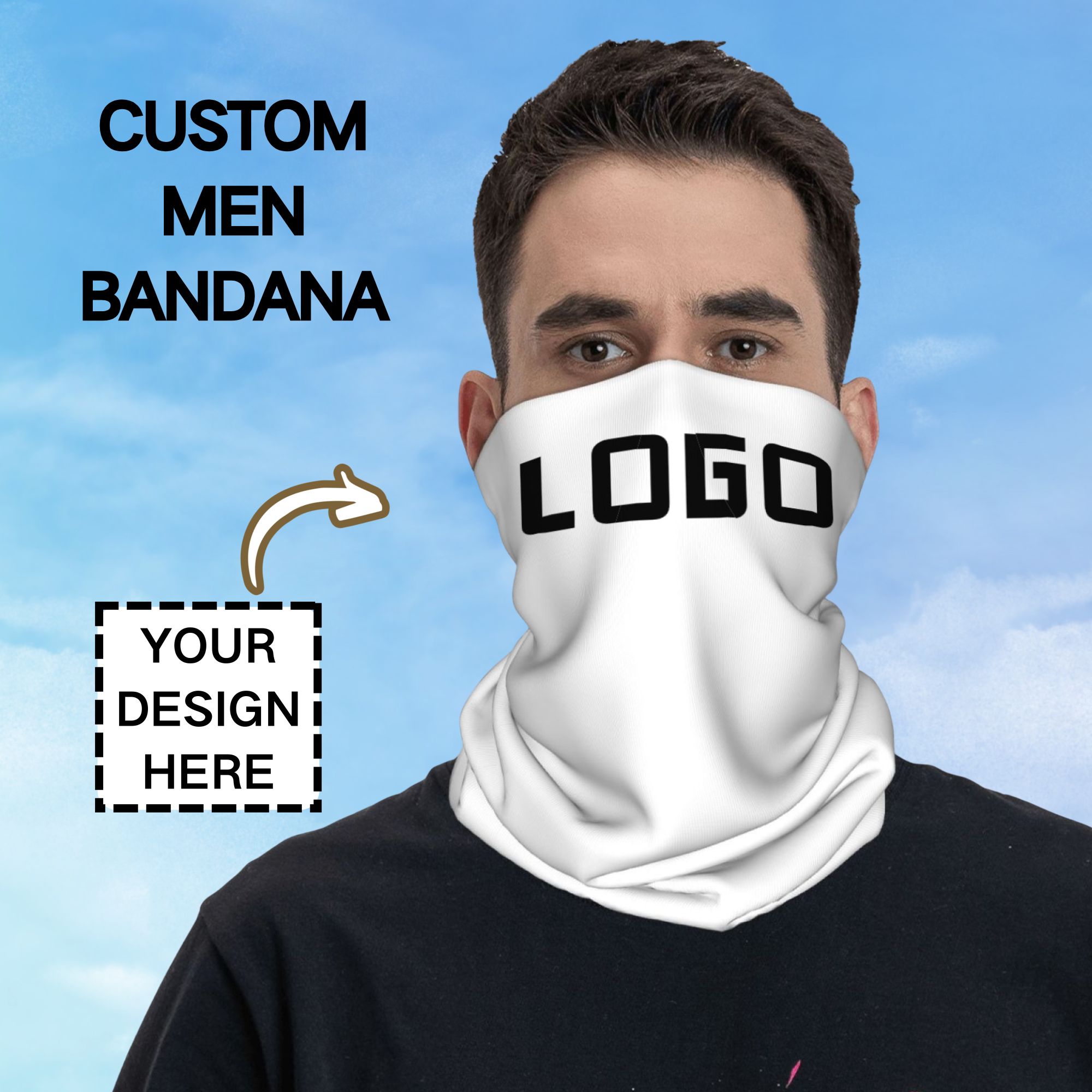 Özel Fotoğraf Logosu Dikişsiz  - Neck Gaiter Face Cover incelemesi ve fiyatı