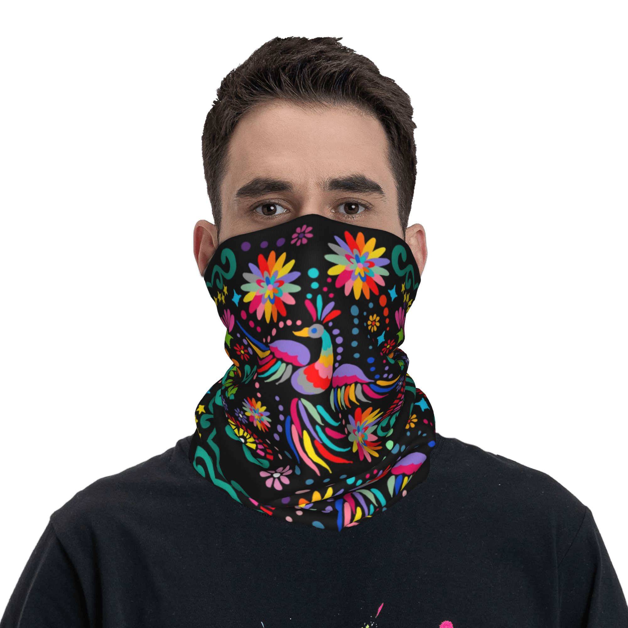 Özel Meksika Çiçek Desenli Tek - Neck Gaiter Face Cover incelemesi ve fiyatı