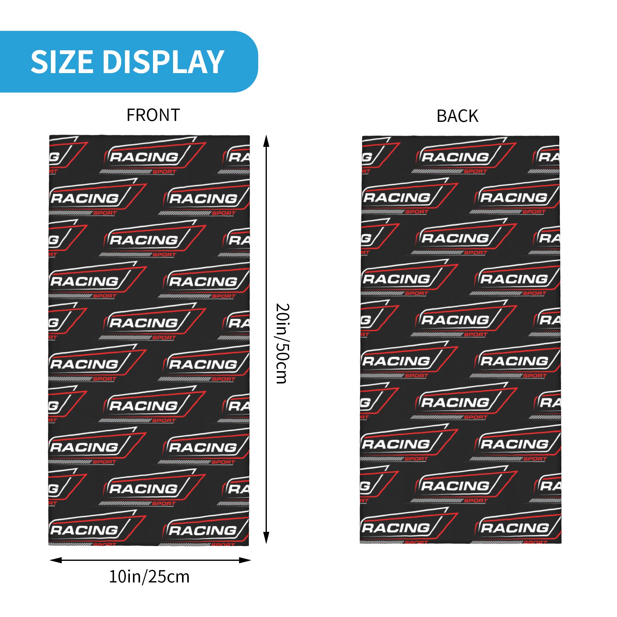 Özel Yarış Hız Yarışı Bandanas - Neck Gaiter Face Cover incelemesi ve fiyatı